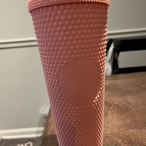 Light pink studded tumbler